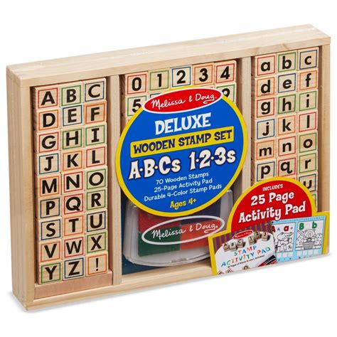 Wooden ABC Activity Stamp Set - Teton Toys