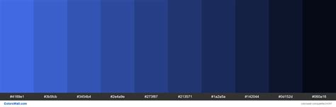 Shades of Royal Blue #4169E1 hex color | Blue color hex, Royal blue color code, Blue shades colors