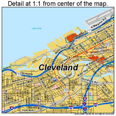 Cleveland Ohio Street Map 3916000