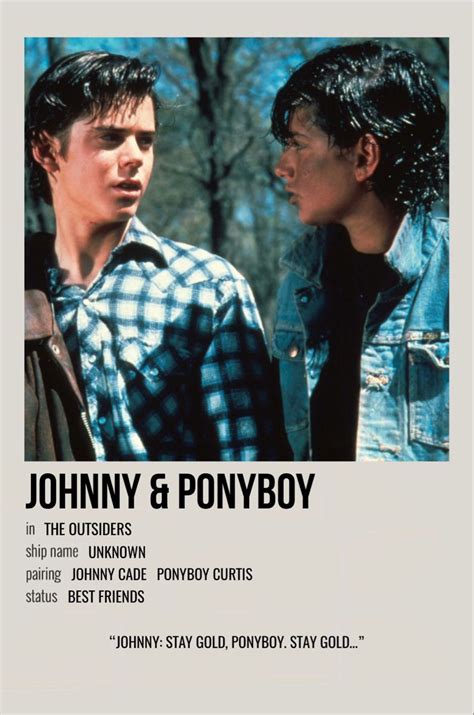 johnny & ponyboy | The outsiders, The outsiders johnny, The outsiders ...