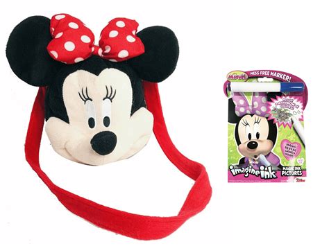 Disney Minnie Mouse Shoulder bag purse Minnie Mouse Soft Head/ Magic Ink Marker - Walmart.com ...