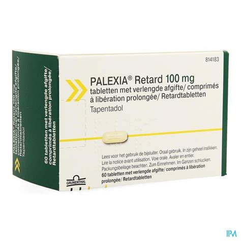 PALEXIA RETARD 100 MG COMP 60 X 100 MG UD | Apotheek Thiels