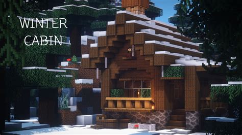 MINECRAFT : HOW TO BUILD A WINTER CABIN Minecraft Map