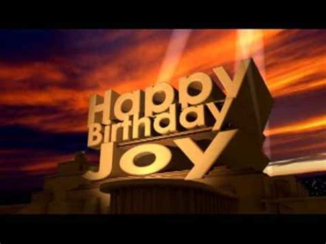 Happy Birthday Joy - YouTube