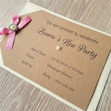 Hen Party Postcard Invitation With Envelope By Vintage Twee | notonthehighstreet.com