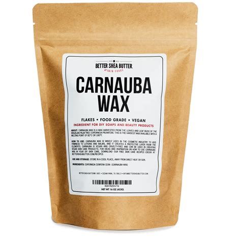 Carnauba Wax - 16oz - T1 Premium Grade - Better Shea Butter