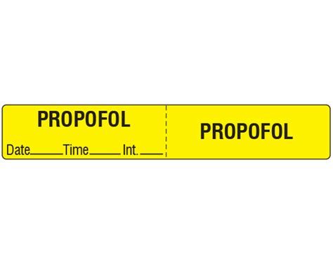 TCL-10-2 Color Coded IV Tubing Control Labels