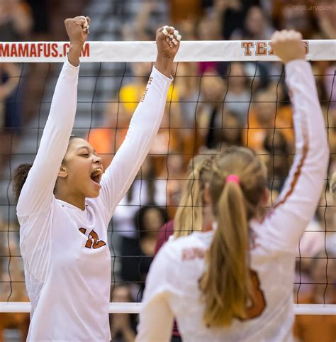 University of Texas Longhorns volleyball game against the Oklahoma ...