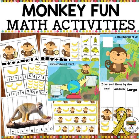 Monkey Fun Math Activities