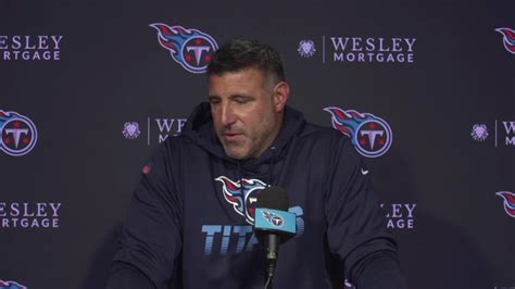 Live Press Conference | 11:40 AM CT: Head Coach Mike Vrabel | Titans ...