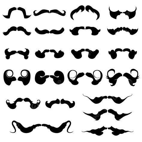 Indian Moustache Silhouette, India, Rajasthani, Moustache PNG and Vector with Transparent ...