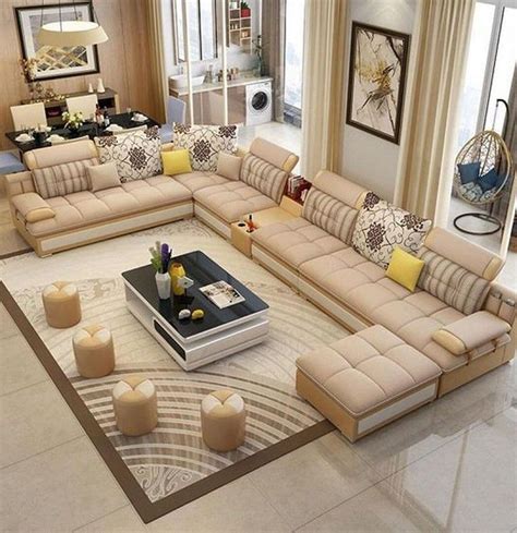 17 Cozy Living Room Seating Arrangement Design 9 | Corner sofa design ...