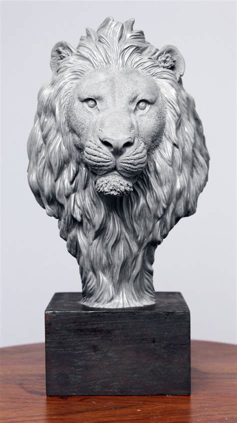 Lion Head by IgorGosling … (With images) | Lion sculpture, Lion art, Animal sculptures