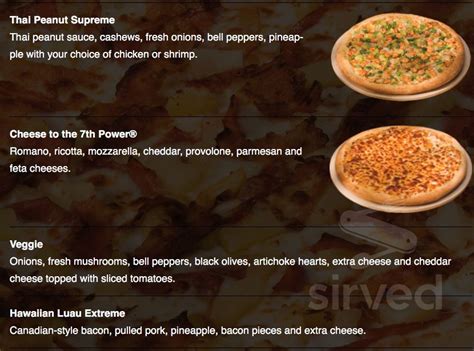 Pizza Pipeline menu in Spokane Valley, Washington, USA