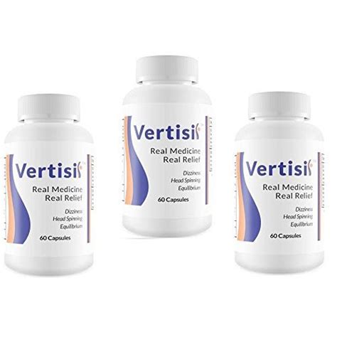 Vertisil Supplement (3 Bottles) All Natural Formulation; Proven To End Vertigo Symptoms ...