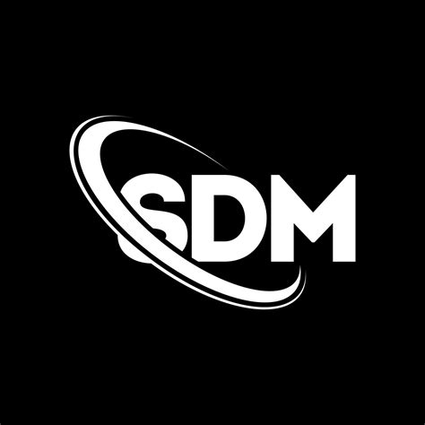 SDM logo. SDM letter. SDM letter logo design. Initials SDM logo linked ...