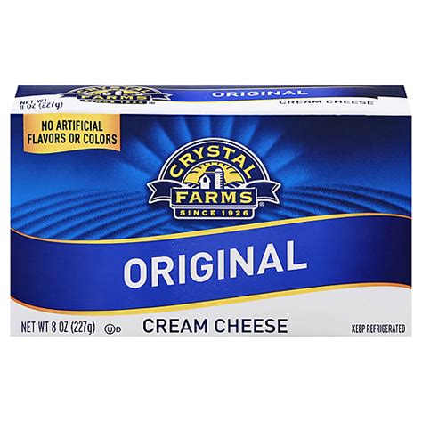 Crystal Farms® Original Cream Cheese 8 oz. Box | Cream Cheese ...