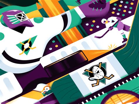 Anaheim Ducks: 25th Anniversary Poster on Behance