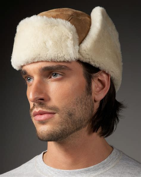 Ugg Shearling Trapper Hat in Brown for Men | Lyst