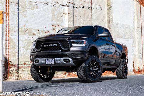 Lifted 2019 Ram 1500 REBEL with Fuel Blitz and Rough Country Suspension ...