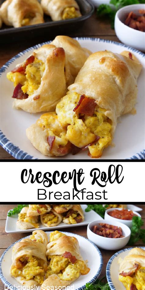 Crescent Roll Breakfast with Bacon, Egg and Cheese