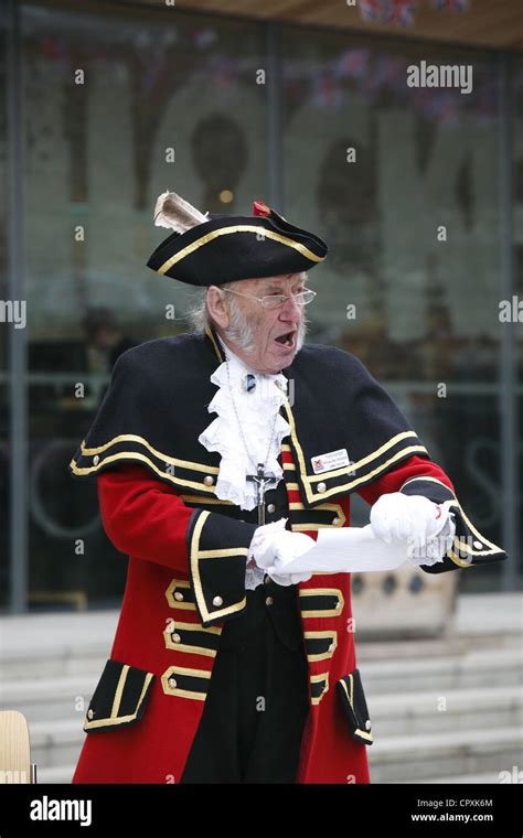 Town Criers compete in a National Town Crier Competition to celebrate ...