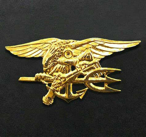 US Navy SEALS Gold Trident Insignia Badge | Property Room
