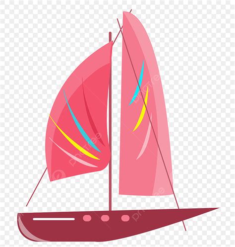 Vessel Clipart Hd PNG, Pink Sailing Vessel, Sailboat, Passenger, Nautical PNG Image For Free ...