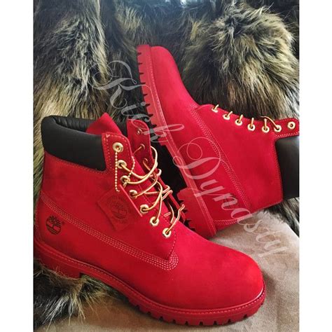 All Red Custom Dyed Timberland Boots Suede | Red timberland boots, Red suede shoes, Timberland ...