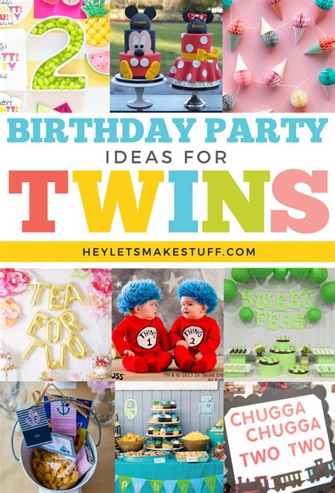 Birthday Party Ideas for Twins! | Twin birthday parties, Girls birthday party themes, Twin ...