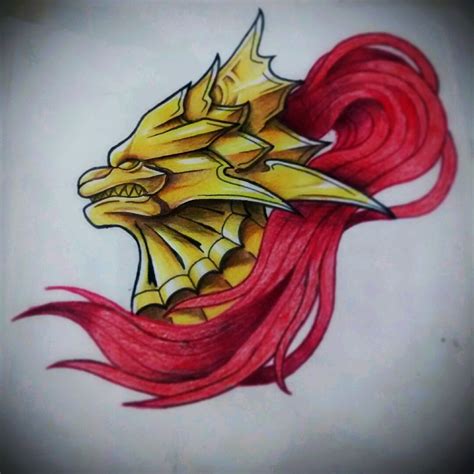 Fire Dragon Slayer Tattoo