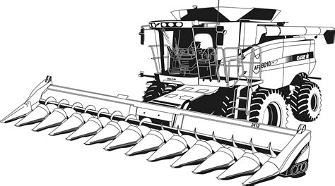 Farm Tractor Drawing | Free download on ClipArtMag