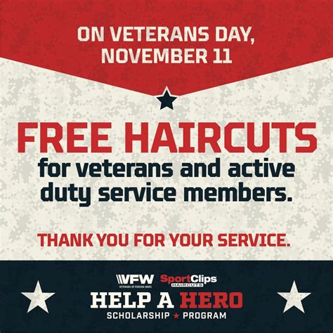 Nov 11 | FREE HAIRCUTS for Veterans and Active Duty Service Members! | Sarasota, FL Patch