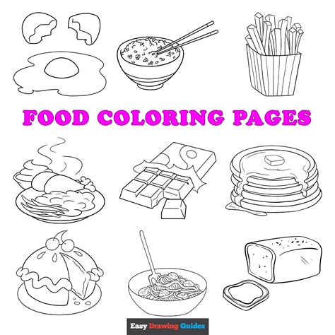 Free Printable Food Coloring Pages for Kids