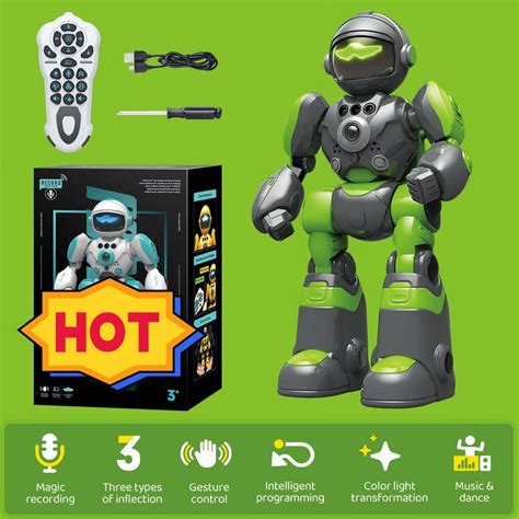 Robot Toys for Kids, Boy RC Gesture Sensing Toy, Interactive Recordable ...