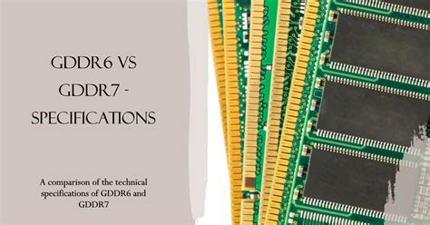 GDDR6 vs GDDR7 - Specifications Comparison