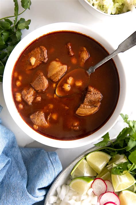 Pozole Rojo Recipe (Red Posole) - The Forked Spoon