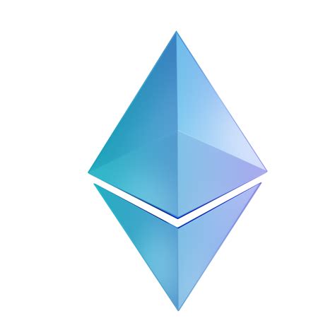 3D illustration Ethereum logo 10841683 PNG