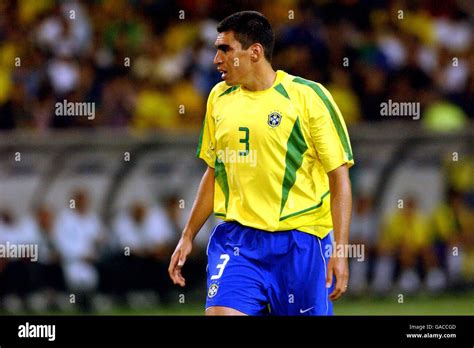 Soccer - FIFA World Cup 2002 - Second Round - Brazil v Belgium. Lucio ...