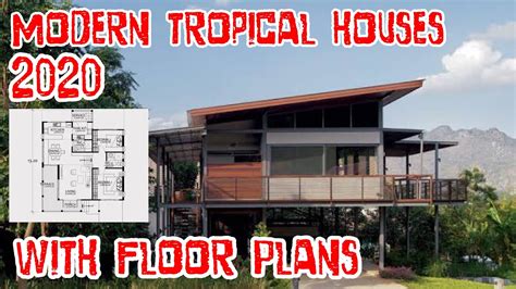 Thirteen 2020 Modern Tropical House Design With Floor Plans - YouTube