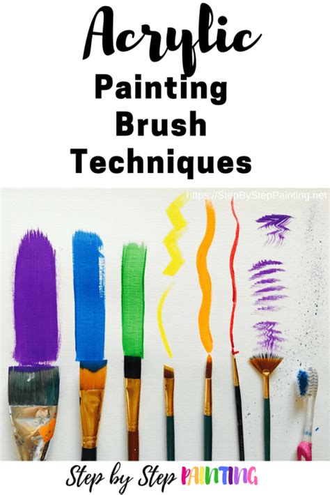 Acrylic Painting Brush Techniques - Step By Step Painting