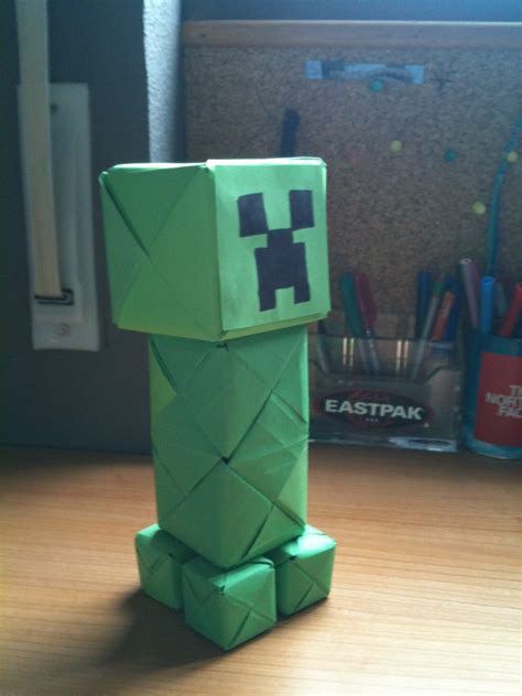 Origami, Music and Stuff: Paper Creeper (Minecraft)