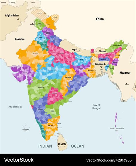 Political Map Of India With Neighbouring Countries - Uf Calendar Spring ...