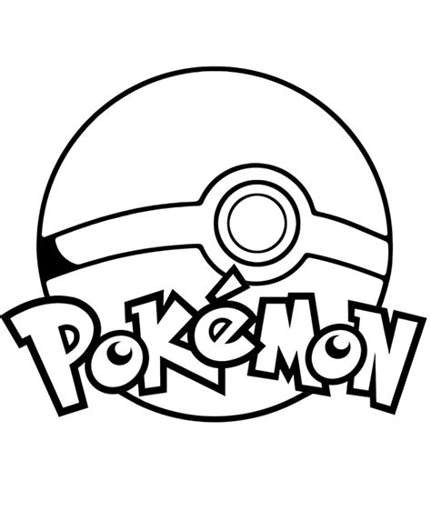 Print Pokemon & pokeball coloring page