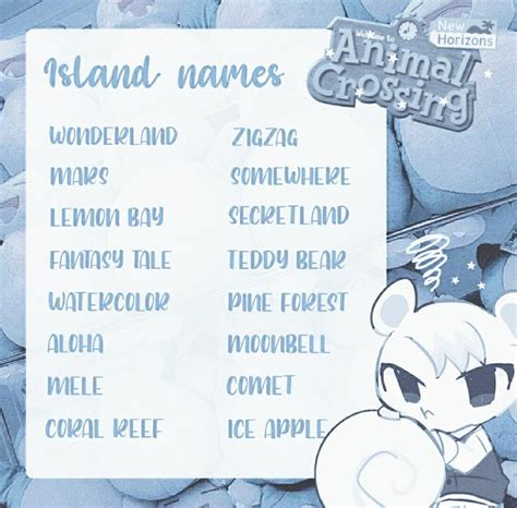 .⋆ Island names ⋆. in 2023 | Animal crossing name ideas, New animal crossing, Animal crossing