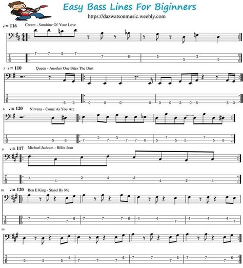 Pin by Anna Bledsoe on Bass guitar tabs | Bass guitar tabs, Learn bass ...