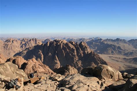 Climbing Mount Horeb | Sinai from the top of Mt. Horeb | Hadrian H ...