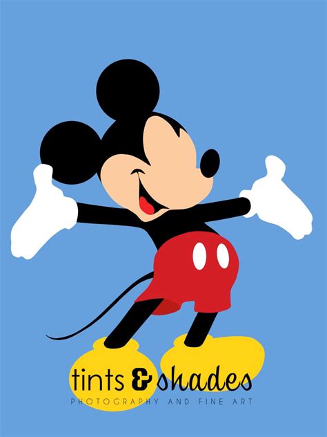 Mickey Mouse Minimalist Poster | Disney minimalist, Disney paintings, Disney canvas art