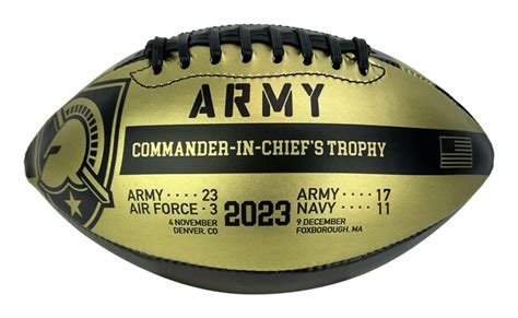 Exclusive Limited-Edition Army Black Knights 2023 Commander-In-Chief’s Trophy Collector Football ...