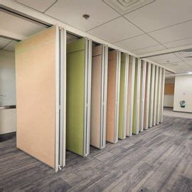 Movable Panel Library School Sliding Folding Partition Walls 4000 MM Height